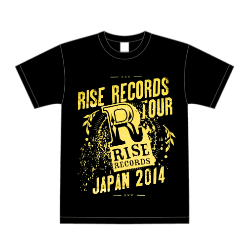 RISE RECORDS TOUR JAPAN 2014 T-SHIRTS BLACK/ライズレコード