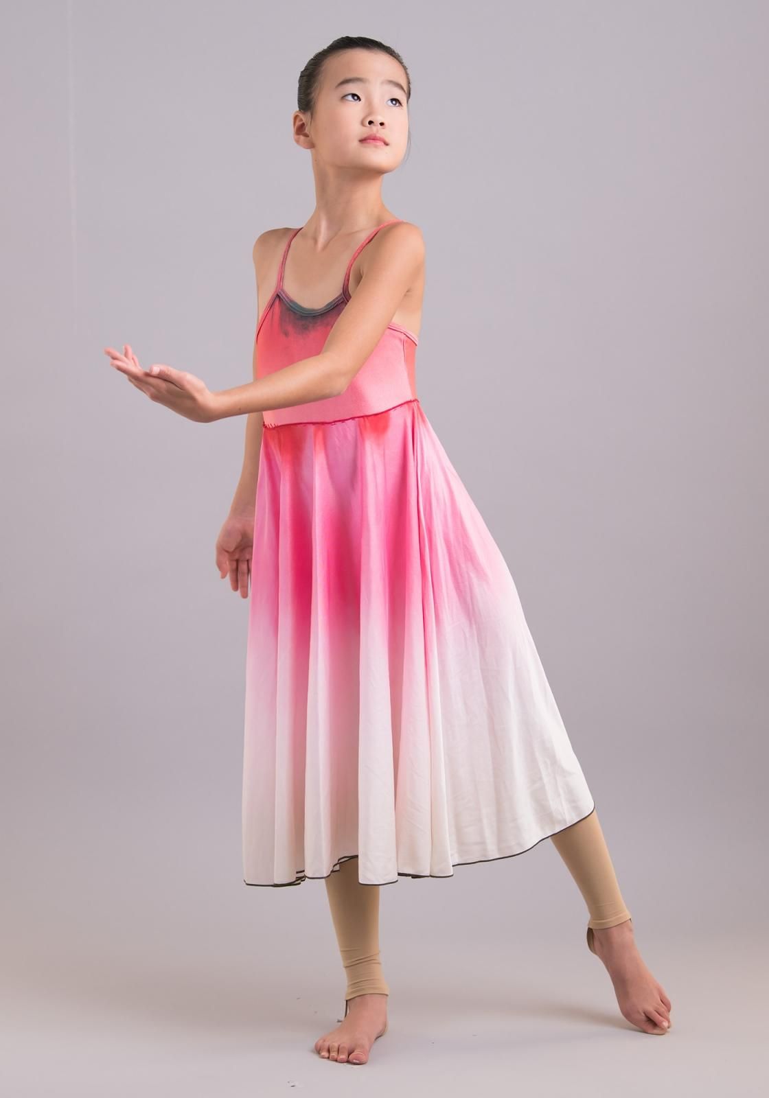 帰化植物（ピンク_ロングスカート）［レンタル衣装］ - バレエ衣装