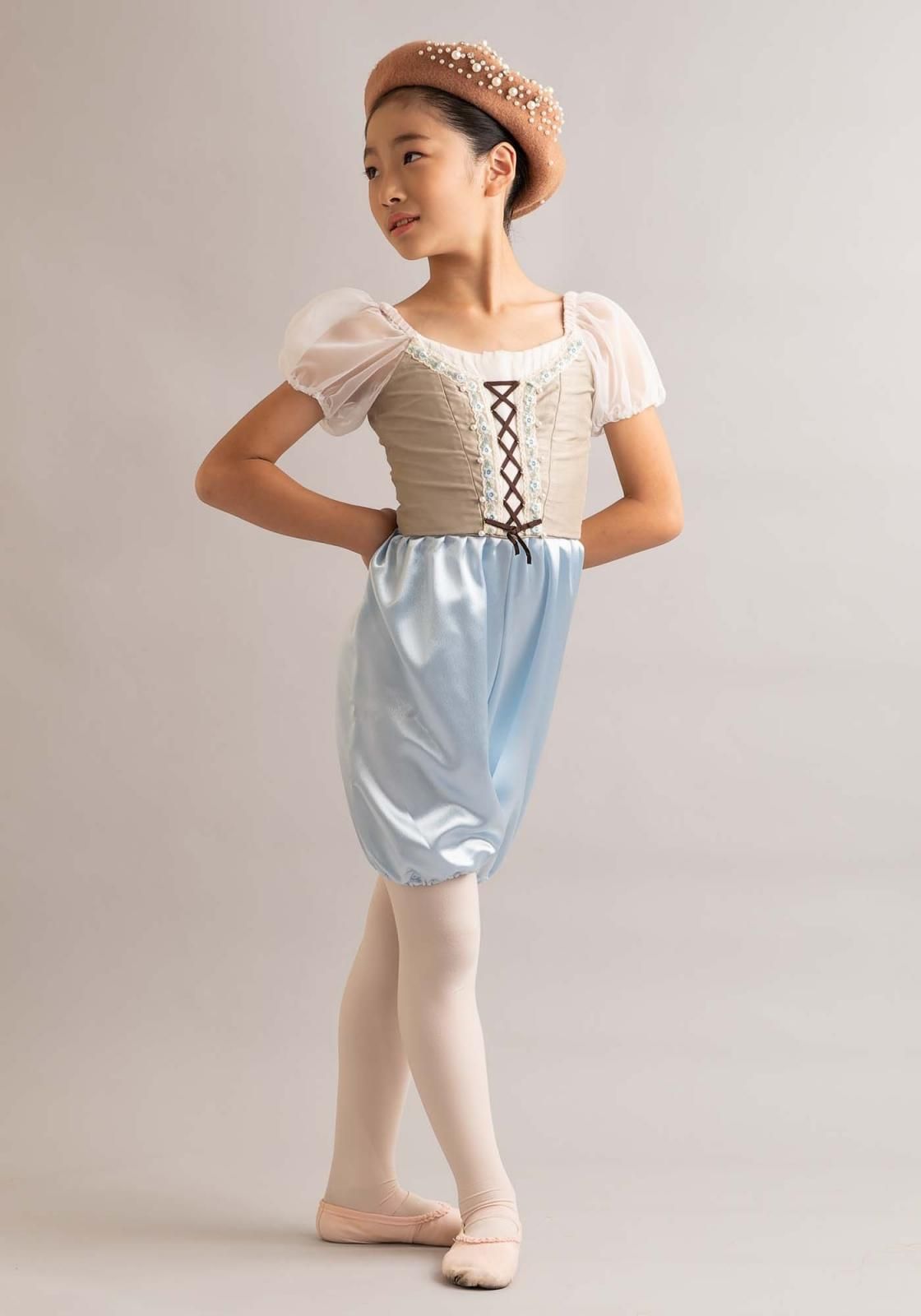 バレエ衣装(四季の精)★4着・4色 きのこ（青）［レンタル衣装／色違いで合計4着あります