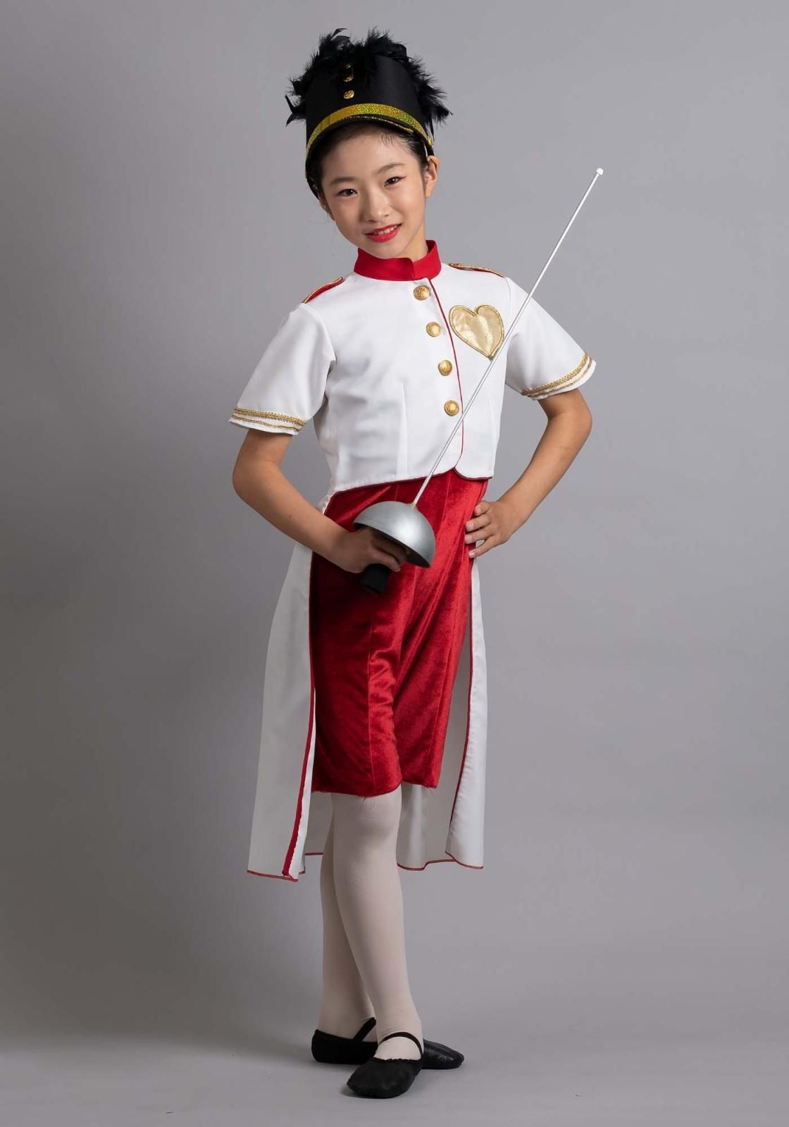 トランプ兵（赤）［レンタル衣装］ - バレエ衣装レンタル／どなたでも