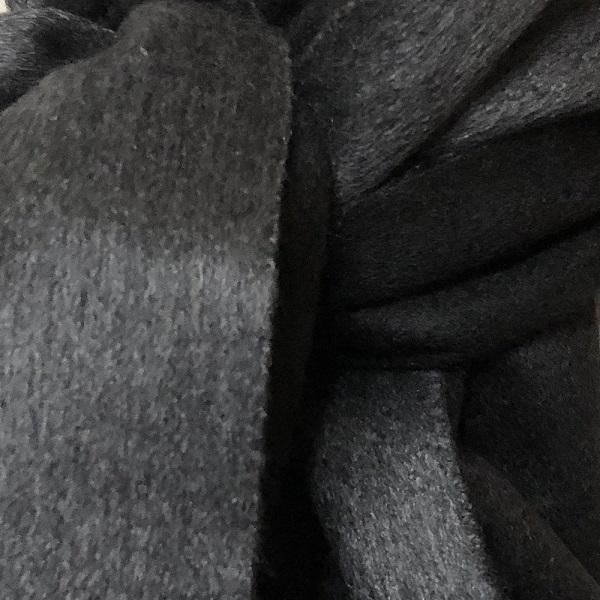 PIACENZA ピアチェンツァ マフラー ブラック×グレー | 高級シルク