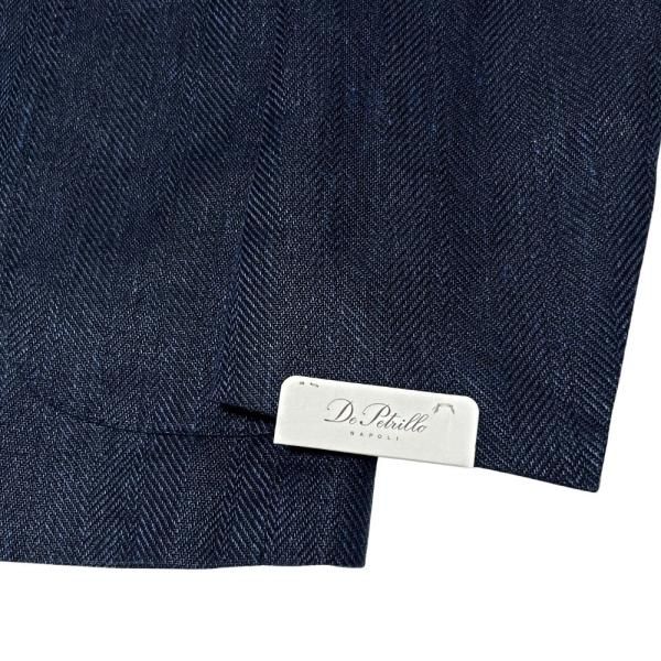 De Petrillo (デペトリロ) 下掛け ダブル前ジャケット ネイビー De Petrillo (デペトリロ) 下掛け ダブル前ジャケット ネイビー