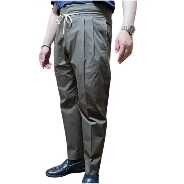 BE ABLE ( ビーエイブル ) クロップド パンツ カーキー コットン BE ABLE ( ビーエイブル ) クロップド パンツ カーキー コットン