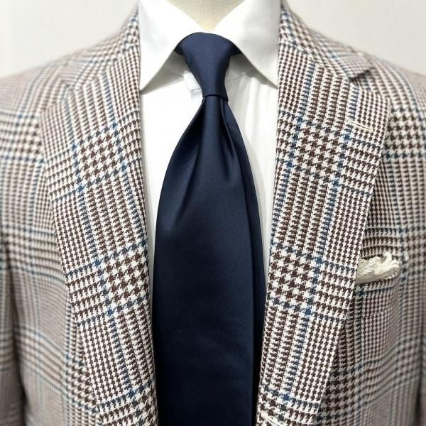 Holliday & Brown ネクタイ | ネイビー シルク イタリア製 - Del Holliday & Brown ネクタイ | ネイビー シルク イタリア製 - Del