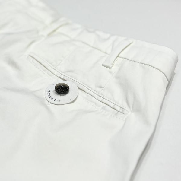 Germano ホワイト スリムフィット チノパン GERMANO パンツ | ホワイト - Del Fiore Online Shop( デル