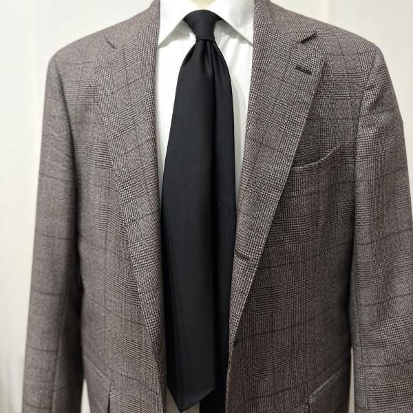 HOLLAND&SHERRY アットヴァンヌッチ ネクタイ | ブラック無地