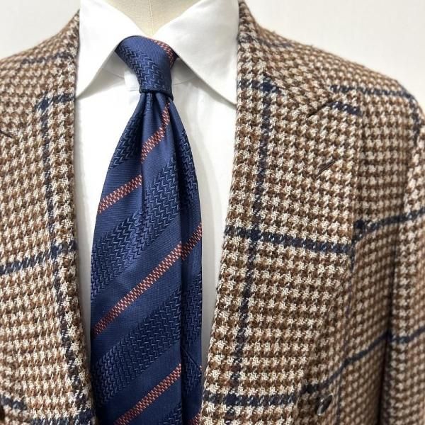アットヴァンヌッチ ネクタイ | ブルー ヘリンボーン - Del Fiore