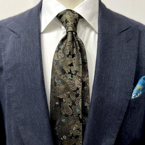 m*u様 ［美品］アットヴァンヌッチ シルク ネクタイ ペイズリー柄 Attovannucci(アットヴァンヌッチ)-Del Fiore Online Shop( デル