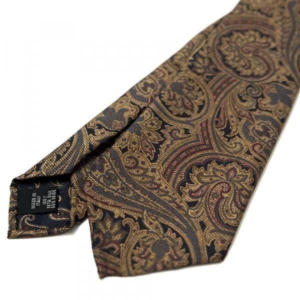 【新品】Atto Vannucci／ジャガードタイ／セッテピエゲ／ペイズリー ATTO VANNUCCI ＜アット ヴァンヌッチ＞ セッテピエゲ