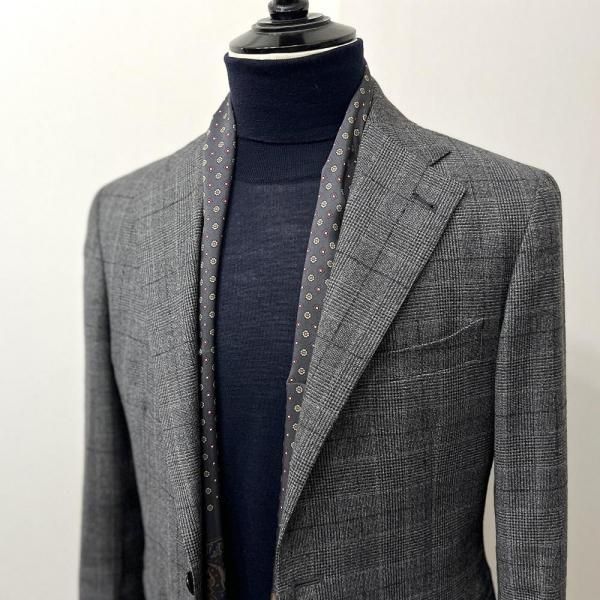 PIACENZA タートルネック | ダークネイビー ニット - Del Fiore Online