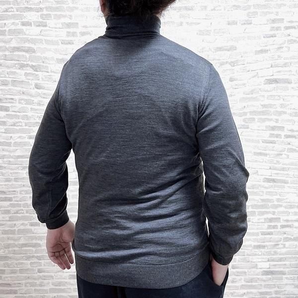 PIACENZA★新品ピアチェンツァふっくら上質なケーブル編みウールタートル50 PIACENZA☆新品ピアチェンツァふっくら上質なケーブル編みウールタートル50