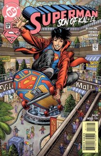 SUPERMAN SON OF KAL-EL #17 CVR C 90S COVER MONTH CARD STOCK VAR (KAL-EL RETURNS)