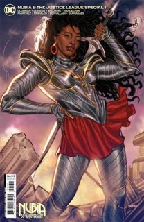 NUBIA AND THE JUSTICE LEAGUE SPECIAL #1 (ONE SHOT) CVR C 50TH ANNIVERSARY CARD STOCK VAR