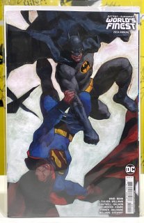 BATMAN SUPERMAN WORLDS FINEST 2024 ANNUAL #1 (ONE SHOT) CVR D INC 1:25 GERALD PAREL CARD STOCK VAR