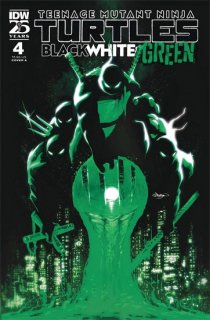 TMNT BLACK WHITE & GREEN #4 CVR A GLEASON