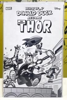 WHAT IF DONALD DUCK BECAME THOR #1 1:100 INCV BW VAR ŹƬ衦ؤΤ
