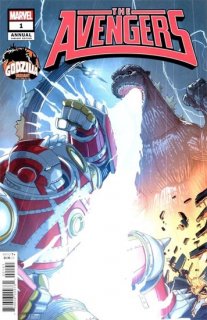 AVENGERS ANNUAL #1 PETE WOODS GODZILLA VAR [IW]