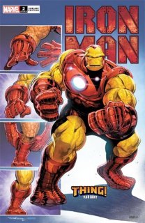 IRON MAN #2 IBAN COELLO THE THING VAR