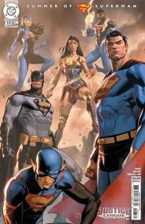 JUSTICE LEAGUE UNLIMITED #7 CVR E JORGE MOLINA SUPERSMASH-UP CARD STOCK VAR (WE ARE YESTERDAY)