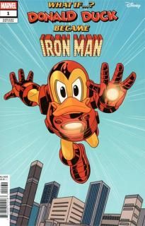WHAT IF DONALD DUCK BECAME IRON MAN #1 GOOFY IRON MAN VAR