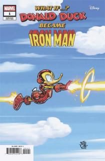 WHAT IF DONALD DUCK BECAME IRON MAN #1 SKOTTIE YOUNG VAR