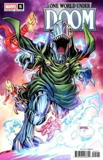 ONE WORLD UNDER DOOM #5 (OF 9) KEN LASHLEY DOOMASAUR VAR