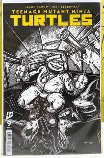 TEENAGE MUTANT NINJA TURTLES 2024 #9 1:10 INCV EASTMAN B&W