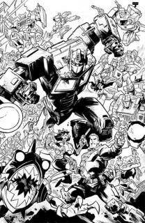 GI JOE #8 CVR H JASON HOWARD ENERGON UNIVERSE SECOND ANNIVERSARY B&W VAR
