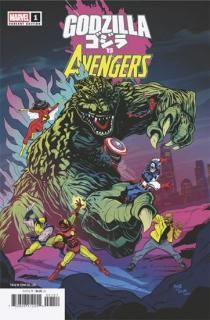 GODZILLA VS AVENGERS #1 DAVE BARDIN VAR