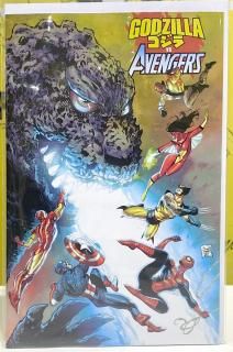 GODZILLA VS AVENGERS #1 1:25 INCV TONY DANIEL VAR