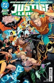 JUSTICE LEAGUE UNLIMITED #8 CVR A DAN MORA CONNECTING (WE ARE YESTERDAY)