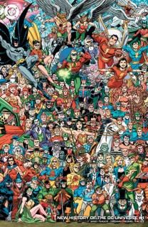 NEW HISTORY OF THE DC UNIVERSE #1 (OF 4) CVR D SCOTT KOBLISH LEGACY WRAPAROUND CARD STOCK VAR