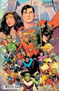 JUSTICE LEAGUE UNLIMITED #9 CVR D TRAVIS MOORE CARD STOCK VAR (WE ARE YESTERDAY)