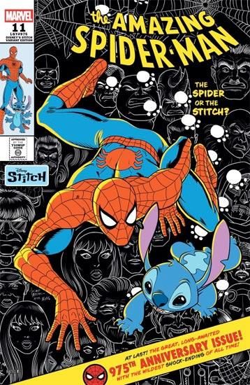 AMAZING SPIDER-MAN #11 LUCIANO VECCHIO DISNEY STITCH VARIANT