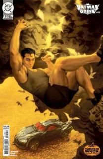 BATMAN AND ROBIN #25 CVR D MIGUEL MERCADO PUMPKIN SPICY CARD STOCK VAR