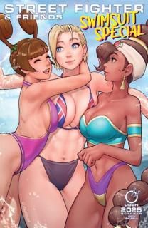 2025 STREET FIGHTER & FRIENDS SWIMSUIT SPECIAL #1 (ONE SHOT) CVR B QUASIMODOX VAR