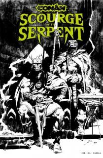 CONAN THE BARBARIAN SCOURGE OF THE SERPENT #1 (OF 4) CVR J LCSD EXC INKS WRAPAROUND VAR 