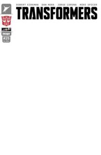 TRANSFORMERS #25 CVR G BLANK SKETCH AUTOBOT VAR