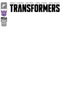 TRANSFORMERS #25 CVR H BLANK SKETCH DECEPTICON VAR