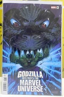 GODZILLA DESTROYS THE MARVEL UNIVERSE #4 1:25 INCV NETHO DIAZ VARIANT