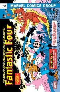 FANTASTIC FOUR #4 ANDREA FRECCERO DISNEY WHAT IF? FANTASTIC FOUR HOMAGE VARIANT