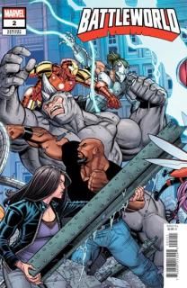 BATTLEWORLD #2 NICK BRADSHAW 5-PART CONNECTING VARIANT B