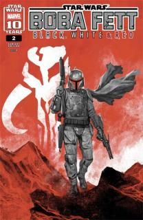 STAR WARS: BOBA FETT - BLACK, WHITE & RED #2 SKAN VARIANT