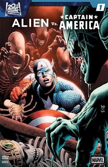 ALIEN VS. CAPTAIN AMERICA #1 1:25 INCV PAULO SIQUEIRA VARIANT