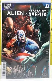 ALIEN VS. CAPTAIN AMERICA #1 1:25 INCV PAULO SIQUEIRA VARIANT