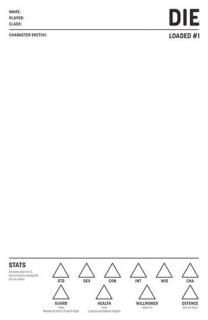 DIE LOADED #1 CVR D BLANK SKETCH VAR