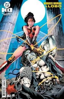 DC K.O. WONDER WOMAN VS LOBO #1 (ONE SHOT) CVR E EDDY BARROWS CARD STOCK VAR
