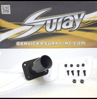 SURAY 1/8 GT ボディ用　カーボン　排気延長ステー