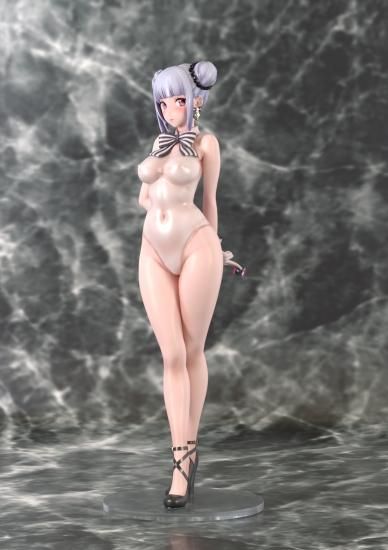 日本生産　ねこめたる「透け白スク」　ｱｸﾘﾙ樹脂塗装済み完成品