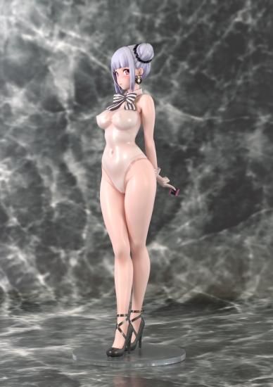 日本生産　ねこめたる「透け白スク」　ｱｸﾘﾙ樹脂塗装済み完成品